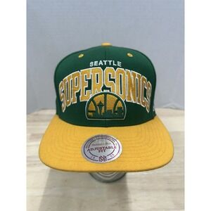 Seattle SuperSonics Mitchell & Ness Hardwood Classics NBA Snapback Hat Cap